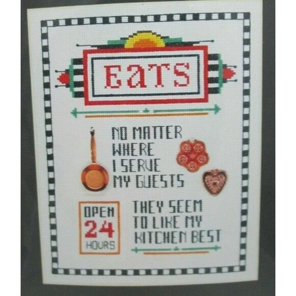 Cross Stitch Kit JCA Needle Treasures DooDads EATS #08222 Enhanced Counted NISP - Picture 3 of 4